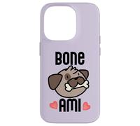 Bone AMI Bon Buen Amigo Divertido Perro Francés Dueño Meme Carcasa para iPhone 14 Pro
