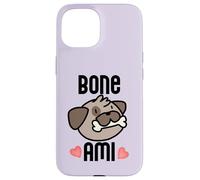 Bone AMI Bon Buen Amigo Divertido Perro Francés Dueño Meme Carcasa para iPhone 15
