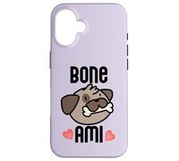 Bone AMI Bon Buen Amigo Divertido Perro Francés Dueño Meme Carcasa para iPhone 16