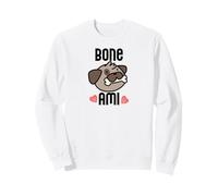 Bone AMI Bon Buen Amigo Divertido Perro Francés Dueño Meme Sudadera