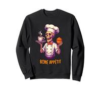 Bone Appétit Funny Halloween Skeleton Chef Cooking Cook Sudadera
