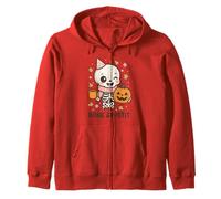 Bone Appétit Lindo Esqueleto Calabaza café Halloween diseño Sudadera con Capucha