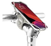Bone Bike Tie Pro 3, Soporte Movil Moto Bicicleta, Anti Vibración Porta Telefono Motocicleta Compatible con iPhone 12 11 Pro MAX XR XS X 8 7 Plus, Galaxy S10 S9 S8 Edge Note Serie (Gris)