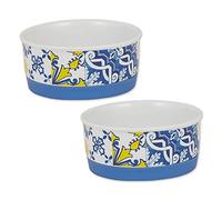 Bone Dry Ceramic Pet Collection Portugués, Juego pequeño, 4.25 x 2, Azulejos, 2 Piezas