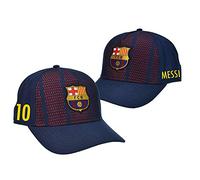 Boné Oficial FC Barcelona Messi 10 + assinatura, Tamanho júnior ajustável