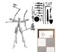 Bone Structure Figurine, Anatomical Art Toy Model, Poseable Body Display Sculpture Collectible Desk Ornament Usage for Birthday Children's Day Bedroom Study Room Dorm Bookshelf Boys Girls Teens Decor