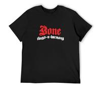 Bone Thugs N Harmony - Camiseta clásica con cuello redondo para hombre, Negro , XXL