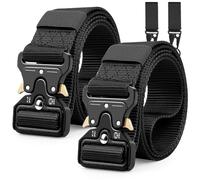 Boneke Cinturón Militar, Cinturón de Nailon Táctico Resistente con Correa de Metal de Liberación Rápida Para EDC de alta resistencia para el entrenamiento,Longitud 125cm