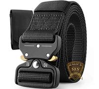 Boneke Cinturón Táctico, Correa de Cintura de Nylon de Alta Resistencia Cinturón, desbloquea rápidamente multifunción, Cintos de Militar con Hebilla de Metal para Policía al Aire Libre, Carga Pesada