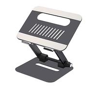 Boneruy - Soporte de refrigeración plegable para laptop de 10 a 17 pulgadas, soporte portátil para laptop, abrazadera extensible para escritorio, cama y sofá