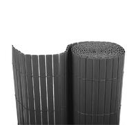 BONERVA | Cañizo PVC | Doble Cara | Valla de decoración Exterior para jardín y terraza (Antracita, 1 x 3 Metros)