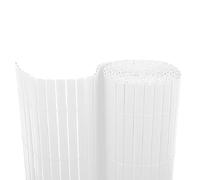 BONERVA | Cañizo PVC | Doble Cara | Valla de decoración Exterior para jardín y terraza (Blanco, 1 x 3 Metros)