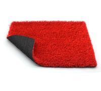 BONERVA | Césped Artificial COLORTERRA Plus 20mm | Rojo, Azul o Negro | Varias Medidas | Rollo de césped económico para terrazas, decoración, Eventos, etc | (2x10 Metros, Rojo)