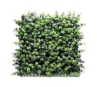BONERVA Jardín Vertical Artificial 100x100 cm, 1m², Pack 4 Paneles 50x50 cm, Muro Vegetal con Protección UV Interior Exterior, Varios Diseños (Eucalipto)