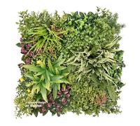 BONERVA | Jardín Vertical Artificial Creta | Pack 3 Piezas 50x50cm | Planta Artificial Decorativa para hogar, Oficina, Hotel, Restaurante | MAL1224
