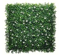 BONERVA | Jardín Vertical Artificial Jazmín | Pack 4 Piezas 50x50cm (1m²)| Planta Artificial decoración para hogar, Oficina, Hotel, Restaurante | MAL1201