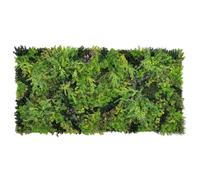 BONERVA Jardín Vertical Artificial Oslo Edge, 2 Paneles, 100x100cm, 2m², Uso Interior y Exterior en terrazas, oficinas, Salones, cafeterias, Sin Mantenimiento