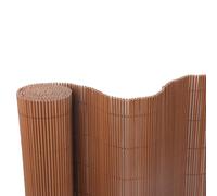 BONERVA | Mimbre PVC | Color Marrón | Valla de decoración exterior para jardín y terraza | Ocultación Exterior (2x3 Metros)