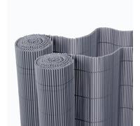 BONERVA | Pack 2 unidades Mimbre PVC | Color Antracita | Valla de decoración exterior para jardín y terraza | valla de ocultación para jardín de mimbre sintetico | Varias medidas (1X3 Metros)