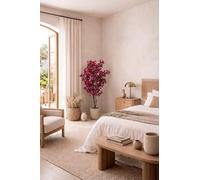 BONERVA Planta Artificial Buganvilla Nature, 150 cm, Tronco Madera Natural y Hojas de Tela, Interior