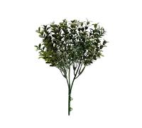 BONERVA | Ramo Artificial Boj | Bolsa 5 ud. | Planta Artificial Decorativa de Exterior e Interior | Flores Artificiales con diseño estético para Decorar Oficina y hogar