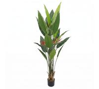 BONERVA | Strelitzia Artificial Ave del Paraíso 180 × 100 cm | Planta Artificial Grande con 18 Hojas y 3 Flores Realistas | para Interior con Maceta Incluida