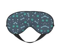 Bones and Dog Claws - Máscara de ojos opaca suave de doble cara para dormir por la noche, para viajes, dormir