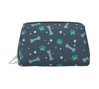 Bones and Dog Claws - Neceser de maquillaje con divisor, bolsa de aseo de viaje, bolsa de cosméticos portátil, Gold, One Size