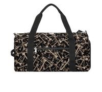 Bones Background - Bolsa de gimnasio divertida con compartimento para zapatos, bolsa de viaje para fin de semana, bolsa de yoga, bolsa de viaje
