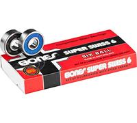 Bones Bearings Bearings Super Swiss 6 Balls - Rodamiento de Skateboard, Talla 2 x 0.5 x 2