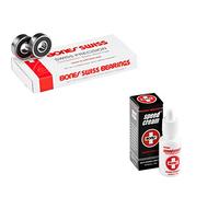 Bones Swiss - Rodamientos para monopatín, 8 Unidades, con lubricante Speed Cream
