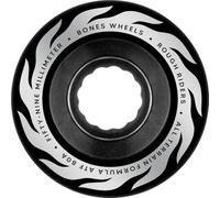 Bones Wheels ATF Rough Riders Eternal Flames - Ruedas para monopatín, 59 mm, 80 A, color negro
