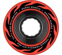 Bones Wheels ATF Rough Riders Eternal Flames - Ruedas para monopatín, 59 mm, 80 A, color rojo