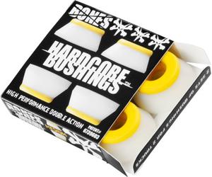 Bones Wheels Bushings 91a Hardcore Medium Set - Tornillería de Skateboard, Color Blanco, Talla 2.3 x 1,5 x 2.3