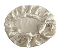 Bonete de noche de satén de seda, Gorro de seda for dormir for mujer, multicolor, tamaño libre(Champagne)