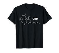 Bong CBD Molecule Shirt 420 THC Cannabis Kush Blunt Joint Camiseta