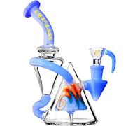 Bong de vidrio Recycler Rig de 7,5" - Pipa de agua mini shisha con grosor de 5 mm