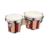Bongo Drum - Drum De Mano De Madera | 6 Bongos De 7 Pulgadas Para Niños Adultos | Herramienta De Percusión Educativa Para Principiantes | Marcos De Música Profesionales Configurados Para Lecciones De