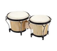 Bongo Drum, juego de tambor de mano de madera profesional, 15,2 cm, 17,8 cm, para niños, adultos, principiantes, instrumento educativo de percusión, práctica musical, diversión