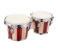 Bongo Drum - Professional Hardwood Hand-Drum, 6-7 Inches Drum Set for Kids, Percussion Rhythm Tool, Beginner Music Set with Rich-Tone, Educational Beat Kit for School Lessons and Home Practice