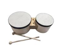 Bongo Drums 5" y 6", Bongo Drums para niños, Instrumento de percusión musical compacto tradicional, Instrumento educativo realista para niños y niñas de 2 a 4 años