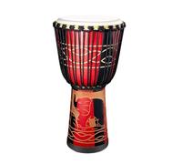 Bongo Drums Adults, African Inspired Hand Drum, 15.75 inches, Blue Multicolored Musical Instrument, Wooden Leather Design, Artistic Music Decor for Stage Performances, Activities
