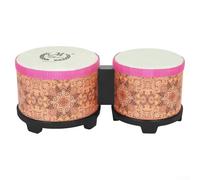 Bongo Drums Instrumento de percusión para aprendizaje musical y actuación con encantador patrón de mundo submarino (naranja)
