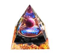 BONGSHAKALAKA 1.96" Cristal De Pirámide De Orgón Pirámide De Energía Positiva Pirámide De Meditación Pirámide De Cristal Pirámide De Cristal Natural para Curación Meditación Yoga y Decoración De Mesa
