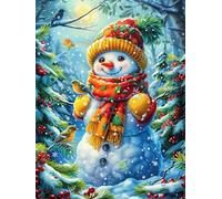 Bonhomme de neige avec une écharpe et un chapeau Rompecabezas 1000 Piezas Cartón Grueso Para Adultos Mitos fantásticos Cuento De Hadas Desconectar Rutina Ejercicio Mental Relajante Decoración Dormitor