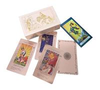 Bonhoom Waite Tarot con Caja de Regalo y Libro Guía, 78 Cartas Tarot de lámina Dorada para Coleccionar, PVC, Resistente al Agua y a Las Arrugas, Inglés Baraja Tarot para Principiantes y Experiencia
