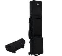 Boniffyy 90L/100L Bolsa de Snowboard para esquís Plegable con Ruedas Bolsa Impermeable Botas Cascos Ligera Grande para Pesca Tienda campaña Viaje Esquiar Funda esquis Ruedas (Negro, 152CM)