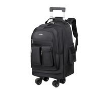 Boniffyy Bolsa con Ruedas para Laptop se Adapta a portátiles de hasta 15.6 Pulgadas Hombre Bolso para Maestra Mochila Profesor con Ruedas Mochilas de Trabajo Bolsa Roller para Viajes Negocios (Negro)