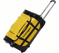 Boniffyy Bolsa de Viaje con Ruedas de Esquí Impermeable Trolley Deportiva Grande Mochila Snowboard Maletas para Cámping Semana Fin de Bolsa para Botas de Esquí Bag Patines Casco (Amarillo)