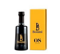 BONINI Productor de Vinagre Balsámico tradicional de Módena DOP, Aderezo Gustoso 250 ml echo a mano con mosto de uva cocido, envejecido en barriles de 8 anos, Made in Italy